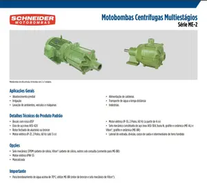 Bomba Schneider Multiestagio ME-AL 2375  Trifásico  7,5cv 4v
