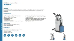 Bomba Claw Submersível WMSI37H 1/2cv Monofásico 127v