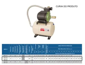 Pressurizador Schneider TAP-02 C BCR-2000 0,5cv Monofásico 127v