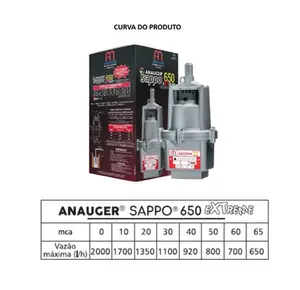 Bomba Anauger Vibratória Sappo 650 Extreme Monofásico 127v