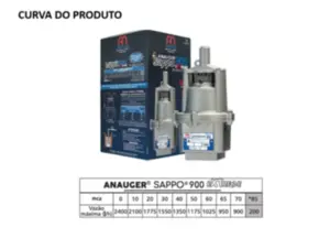 Bomba Anauger Vibratória Sappo 900 Extreme Monofásico 127v