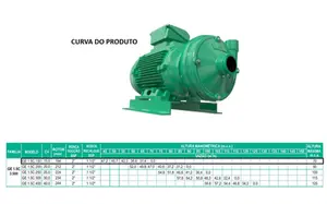 Bomba WDM Monoestágio GE 1.5C 15cv Monofásico 4 Voltagens