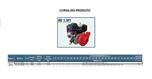 Bomba WDM Para Incêndio HE 1.5FI 10cv a Combustão Partida Elétrica
