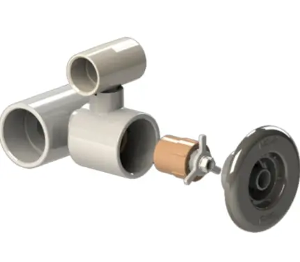 Dispositivo de Hidromassagem Sodramar Pratic/Alvenaria Tubo 50mm ABS/Inox 304 Saída Lateral