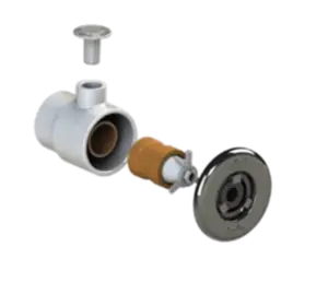 Dispositivo de Hidromassagem Sodramar Pratic/Alvenaria Tubo 60mm ABS/INOX 304