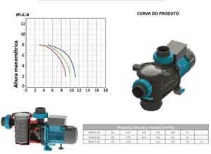 Bomba Para Piscina Sodramar BMCP-33 1/3cv Monofásico 220V