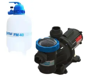 Kit Para Piscina Sodramar Bomba BM 50 1/2cv Monofásico 127/220V + Filtro FM-40
