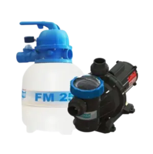 Kit Para Piscina Sodramar Bomba BM-25 1/4cv Monofásico 127/220V + Filtro FM - 25