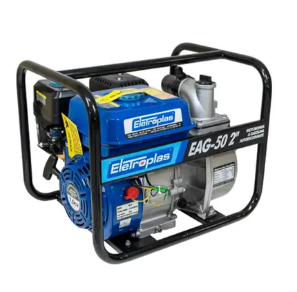Bomba Eletroplas EAG50-1 Autoescorvante a Gasolina Partida Manual 7cv